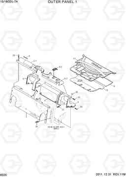 6020 OUTER PANEL 1 15/18/20L-7A, Hyundai