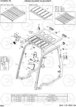 6041 HEAD GUARD SUB ASSY 15/18/20L-7A, Hyundai