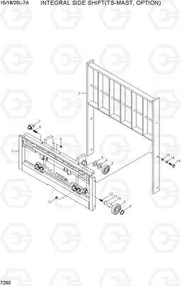 7260 INTEGRAL SIDE SHIFT (TS-MAST) 15/18/20L-7A, Hyundai