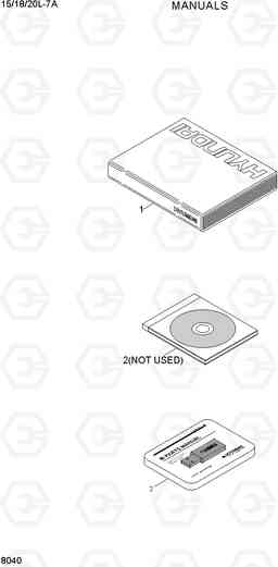 8040 MANUALS 15/18/20L-7A, Hyundai