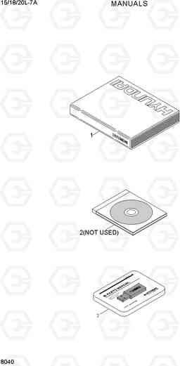 8040 MANUALS 15/18/20L-7A, Hyundai