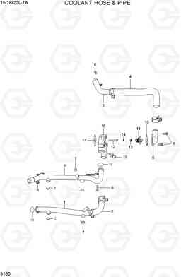 9160 COOLANT HOSE & PIPE 15/18/20L-7A, Hyundai