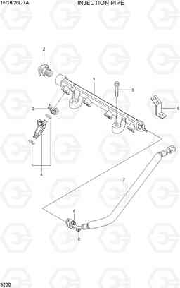 9200 INJECTION PIPE 15/18/20L-7A, Hyundai