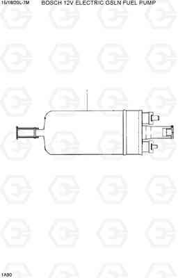 1A90 BOSCH 12V ELECTRICAL GSLN FUEL PUMP 15/18/20L-7M, Hyundai