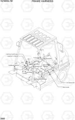 2050 FRAME HARNESS 15/18/20L-7M, Hyundai