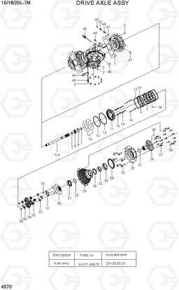 4070 DRIVE AXLE ASSY 15/18/20L-7M, Hyundai