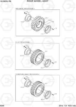 5030 REAR WHEEL ASSY 15/18/20L-7M, Hyundai