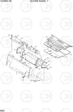 6020 OUTER PANEL 1 15/18/20L-7M, Hyundai