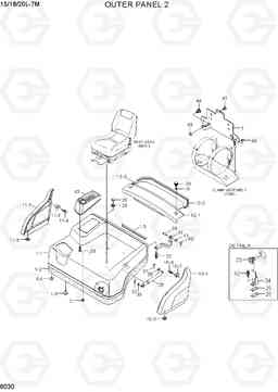 6030 OUTER PANEL 2 15/18/20L-7M, Hyundai