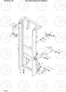 7110 OUTER MAST (TF-MAST) 15/18/20L-7M, Hyundai