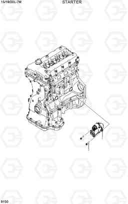 9150 STARTER 15/18/20L-7M, Hyundai