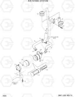 1020 AIR INTAKE SYSTEM 15LC/18LC/20LCA-7, Hyundai