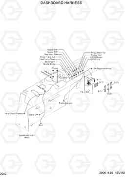 2040 DASHBOARD HARNESS 15LC/18LC/20LCA-7, Hyundai