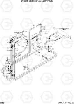 3050 STEERING HYDRAULIC PIPING 15LC/18LC/20LCA-7, Hyundai