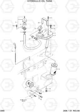 3060 HYDRAULIC OIL TANK 15LC/18LC/20LCA-7, Hyundai