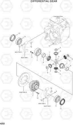 4050 DIFFERENTIAL GEAR 15LC/18LC/20LCA-7, Hyundai