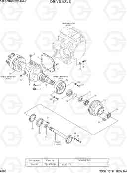 4060 DRIVE AXLE 15LC/18LC/20LCA-7, Hyundai