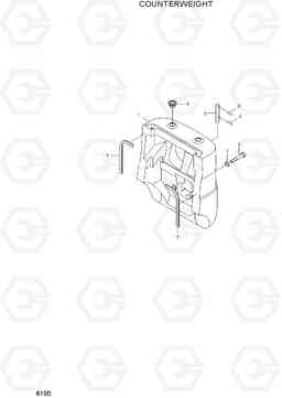 6100 COUNTERWEIGHT 15LC/18LC/20LCA-7, Hyundai