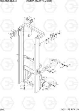 7010 OUTER MAST (V-MAST) 15LC/18LC/20LCA-7, Hyundai