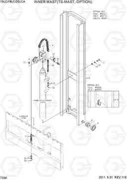 7230 INNER MAST (TS-MAST) 15LC/18LC/20LCA-7, Hyundai