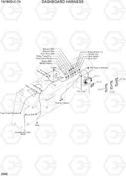 2040 DASHBOARD HARNESS 15LC/18LC/20LC-7A, Hyundai