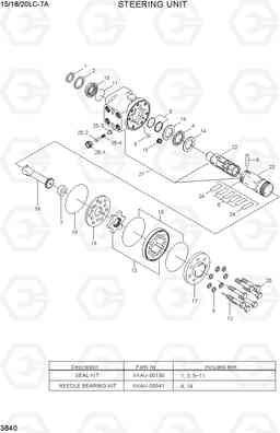 3B40 STEERING UNIT 15LC/18LC/20LC-7A, Hyundai