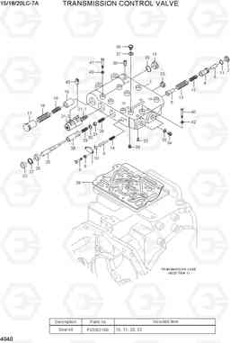 4040 TRANSMISSION CONTROL VALVE 15LC/18LC/20LC-7A, Hyundai