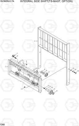 7260 INTEGRAL SIDE SHIFT (TS-MAST) 15LC/18LC/20LC-7A, Hyundai