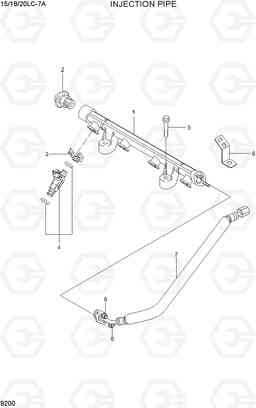 9200 INJECTION PIPE 15LC/18LC/20LC-7A, Hyundai