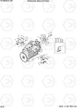 1010 ENGINE MOUNTING 15/18/20LC-7M, Hyundai