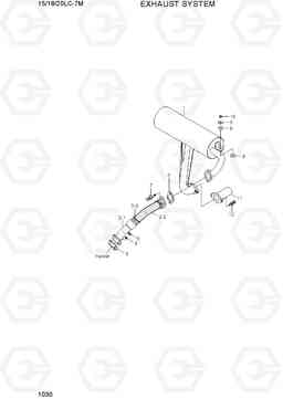 1030 EXHAUST SYSTEM 15/18/20LC-7M, Hyundai