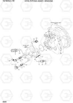 3040 HYD PIPING ASSY - ENGINE 15/18/20LC-7M, Hyundai