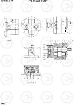 3A10 HYDRAULIC PUMP 15/18/20LC-7M, Hyundai