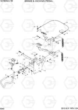 5040 BRAKE & INCHING PEDAL 15/18/20LC-7M, Hyundai