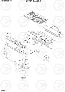 6020 OUTER PANEL 1 15/18/20LC-7M, Hyundai