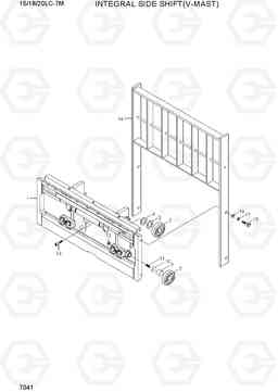 7041 INTEGRAL SIDE SHIFT(V-MAST) 15/18/20LC-7M, Hyundai