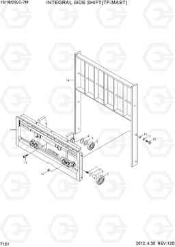 7151 INTEGRAL SIDE SHIFT(TF-MAST) 15/18/20LC-7M, Hyundai