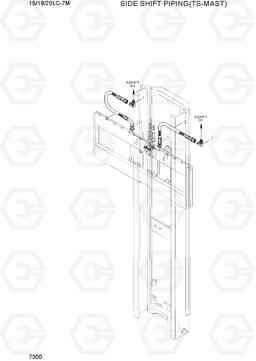 7300 SIDE SHIFT PIPING(TS-MAST) 15/18/20LC-7M, Hyundai