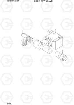 9140 LOCK OFF VALVE 15/18/20LC-7M, Hyundai