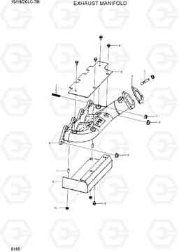 9160 EXHAUST MANIFOLD 15/18/20LC-7M, Hyundai