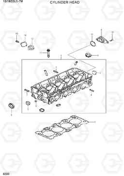 9200 CYLINDER HEAD 15/18/20LC-7M, Hyundai