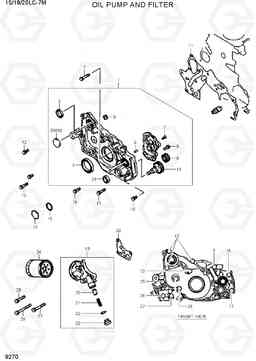 9270 OIL PUMP AND FILTER 15/18/20LC-7M, Hyundai