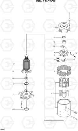 1050 DRIVE MOTOR 15P-7/40T-7, Hyundai