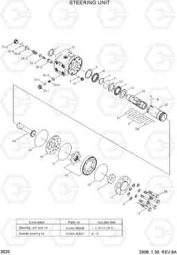 3020 STEERING UNIT 15P-7/40T-7, Hyundai