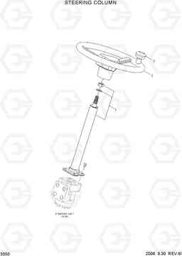 3050 STEERING COLUMN 15P-7/40T-7, Hyundai