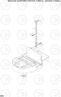 5050 BEACON SUPPORT(15P:#0007-,40T:#0032-) 15P-7/40T-7, Hyundai