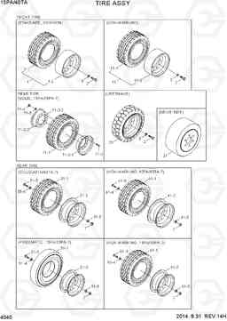 4040 TIRE ASSY 15PA/40TA-7, Hyundai