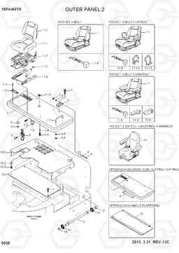 5030 OUTER PANEL 2 15PA/40TA-7, Hyundai