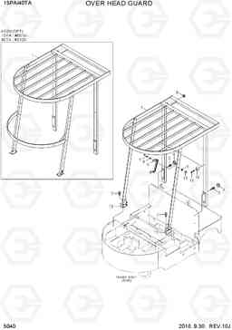 5040 OVER HEAD GUARD 15PA/40TA-7, Hyundai