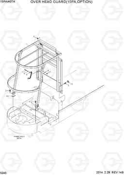 5045 OVER HEAD GUARD(15PA,OPTION) 15PA/40TA-7, Hyundai